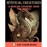 Mystical Creatures: Dragon Coloring Book for Adults: A Fantasy Adult Coloring Book