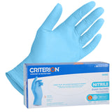 Criterion Nitrile Gloves, Medium, Blue, Latex Free, Chemo-Tested, 100 Ct
